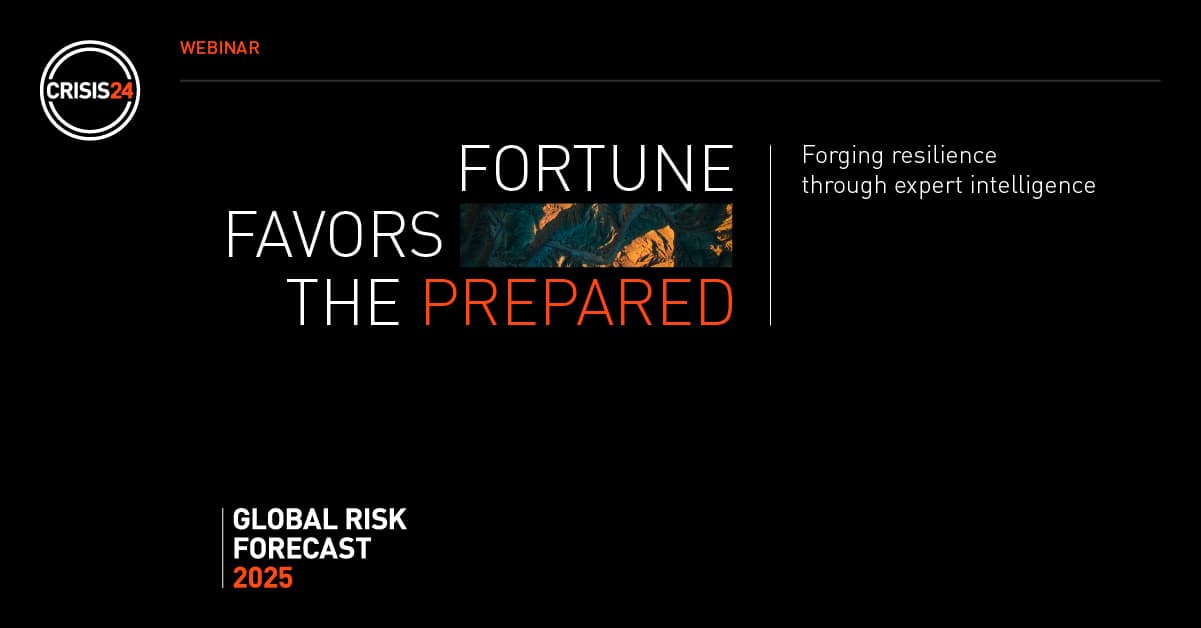 A First Look: Global Risk Forecast 2025