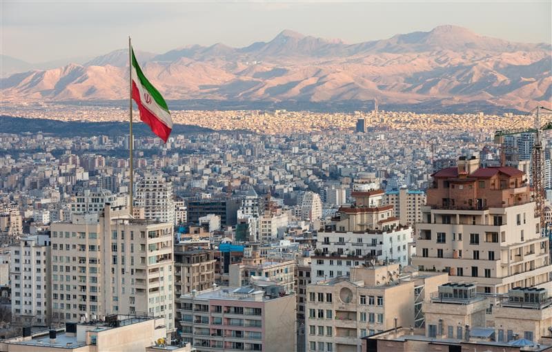 Image of Tehran, Iran.